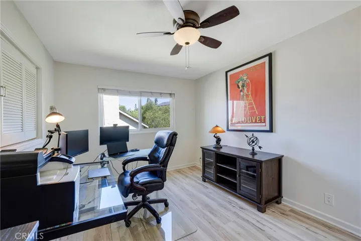 Bedroom currently used as a home office