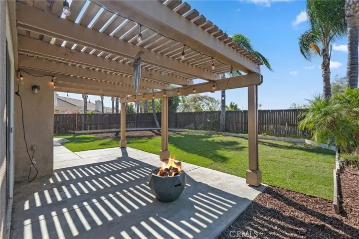 Back patio.