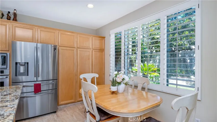 There is plenty of room for casual eating or morning coffee.