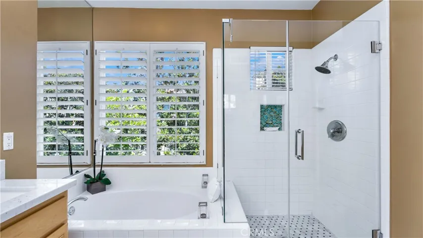Glass enclosed shower