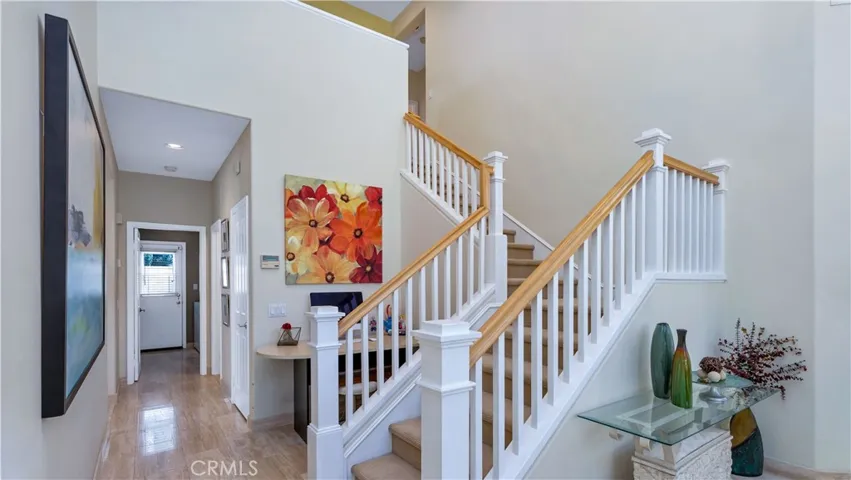 Lovely staircase--allows for a grand entrance.