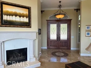  Fireplace with Custom Stone Hearth and Mantle