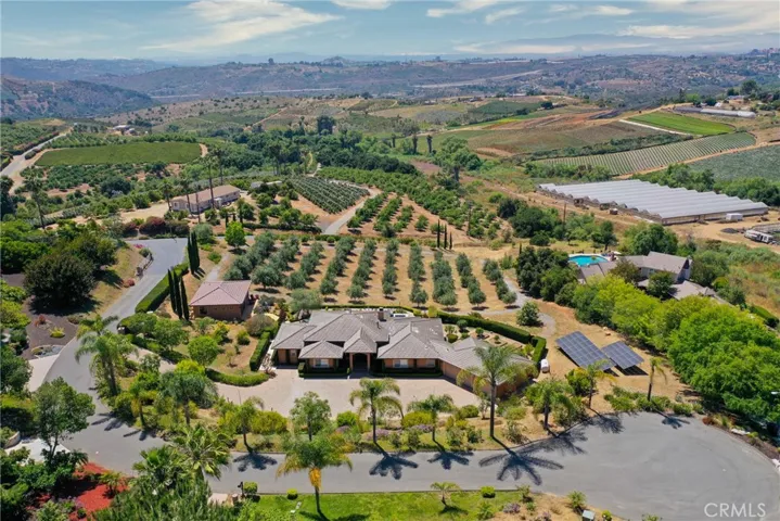 Drone View of 2.4 Beautiful Acres w/ Olive Grove