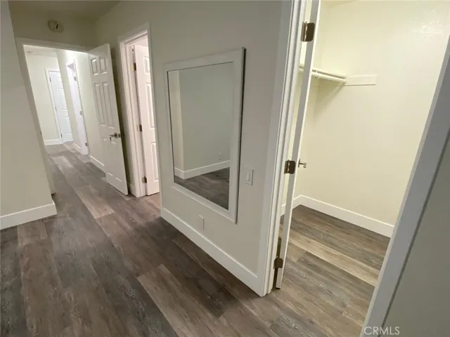 Master bedrooms walking closet.