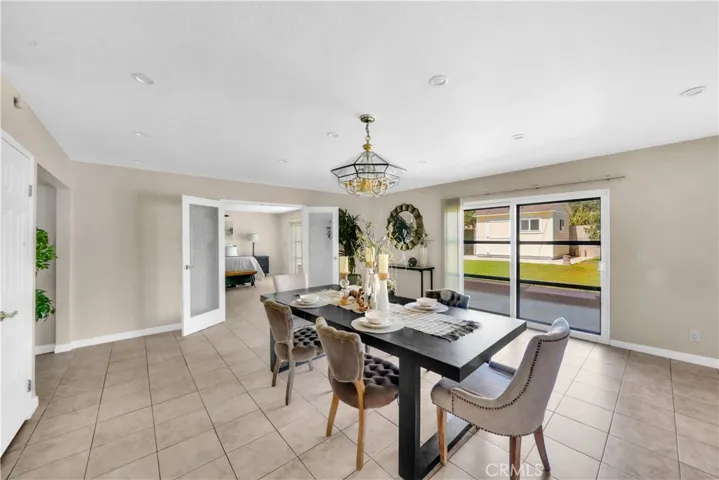 Another view of the dining room over looking the back yard