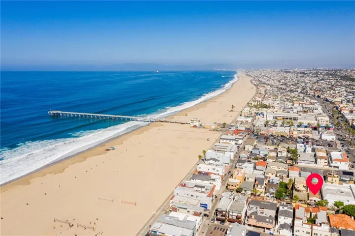 Just a couple blocks from Hermosa Pier
