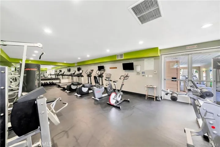 Top of the line fitness room