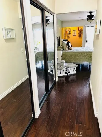 Primary Closet with glass doors