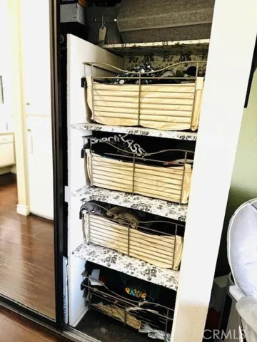 Closet with organizers