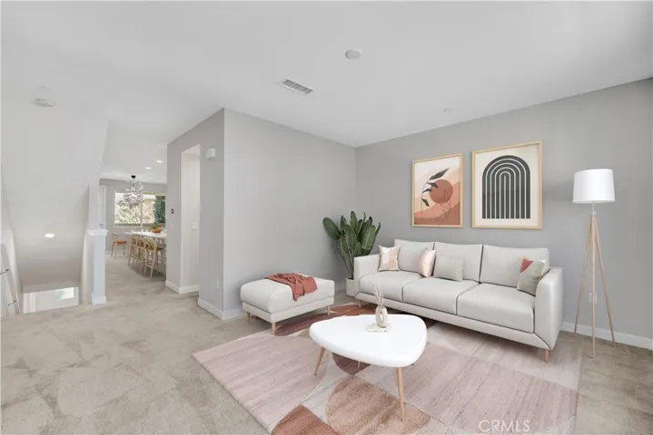 Virtual Staged Living Room