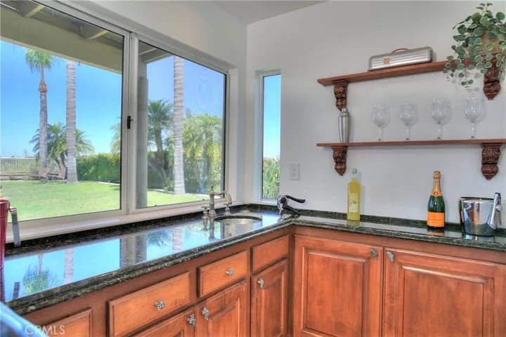 The Wet Bar is convenient when entertaining at holidays or family gatherings