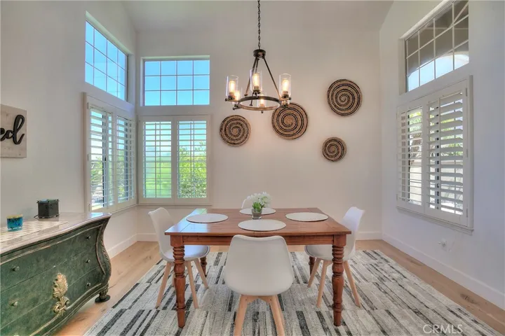 The formal dining room offers an elegant space for gatherings