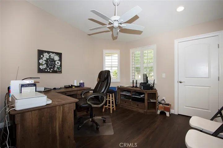guest bedroom shows as office