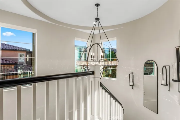 View from the top of the stairs leading downstairs.