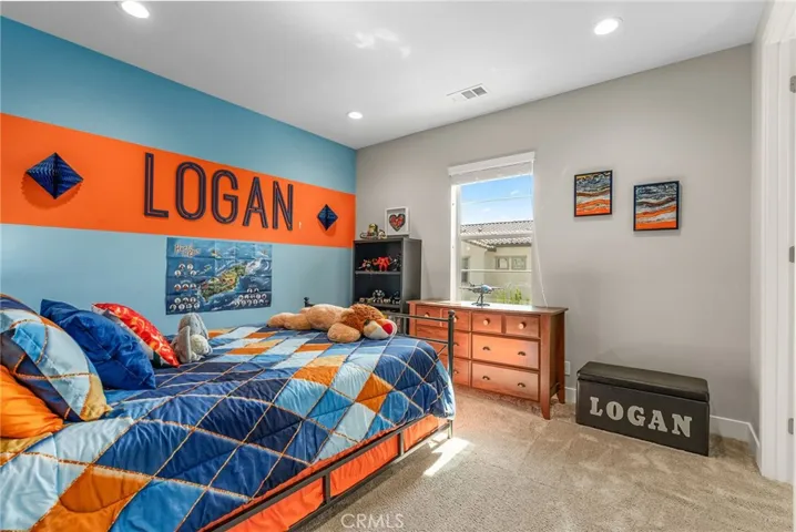 Spacious room with lots of natural light.