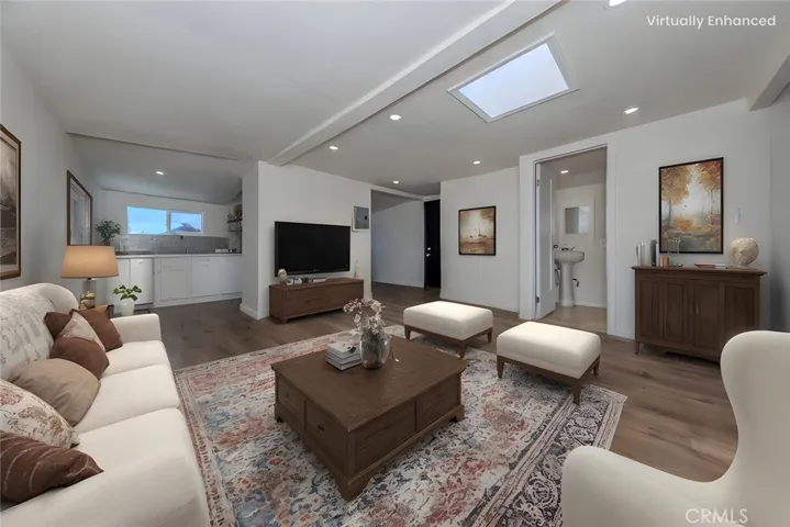 Virtually Staged Living Room Back House