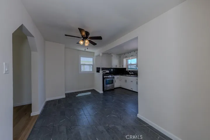 Ceiling Fan over Dining area