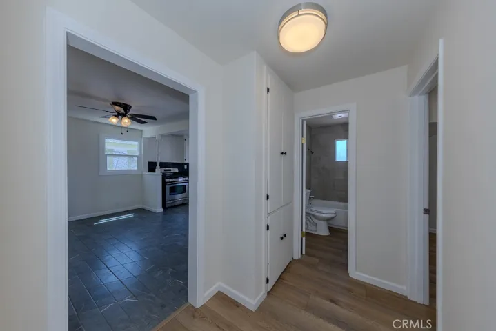Hallway with Linen Closet