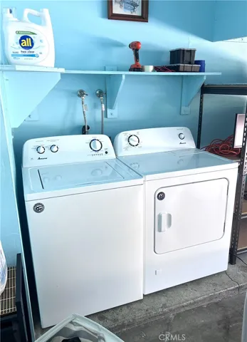 Laundry in Garage