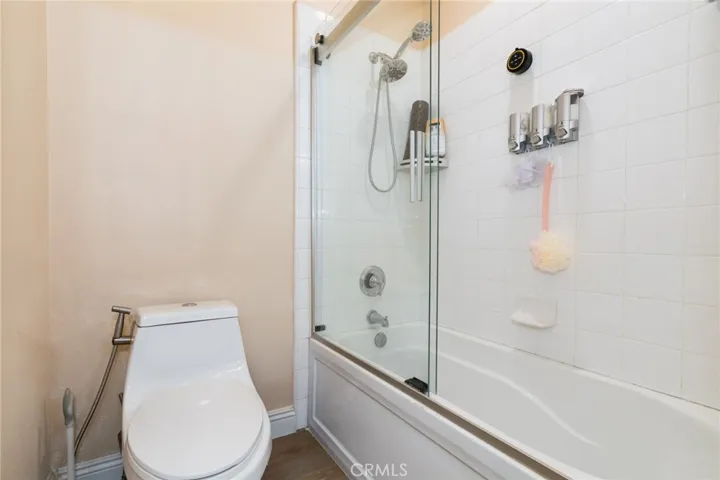 Remodeled shower and toilet