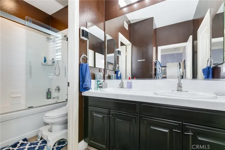 Remodeled jack and jill bathroom
