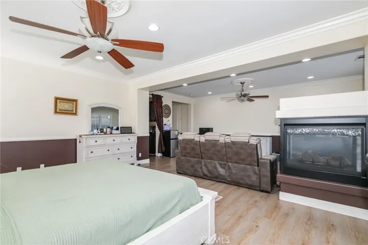 Main bedroom with fireplace