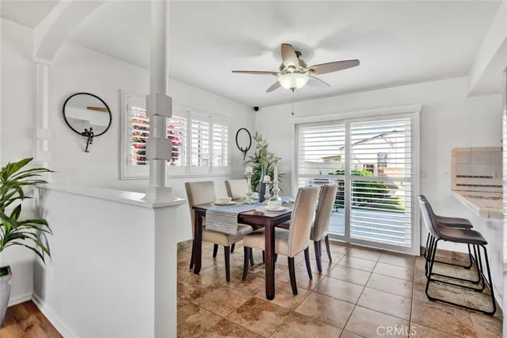 Formal Dining room that opens up to Kitchen Area