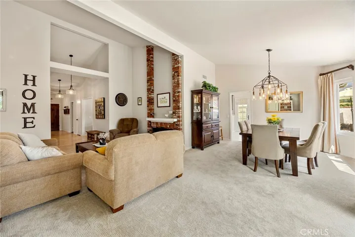 Another view of the entertaining spaces.