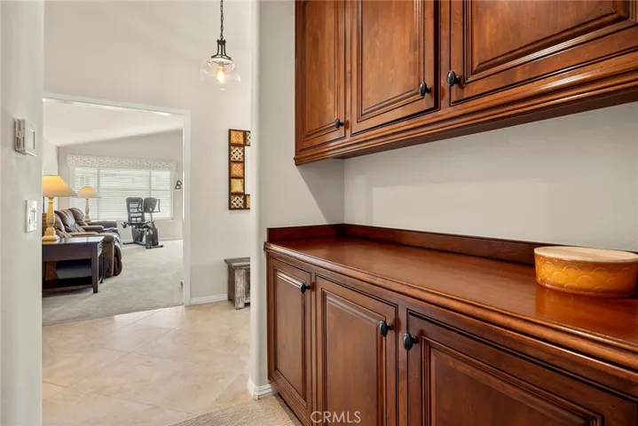 Beautiful cabinet storage in hallway for linens, bath towels, etc.
