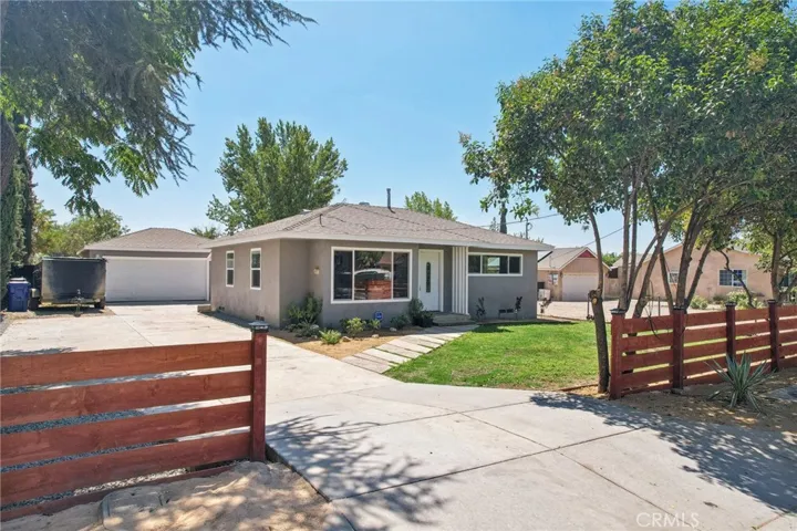 Front View with new fences