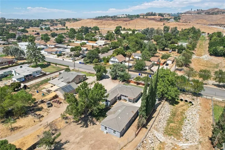 ariel view of subject home