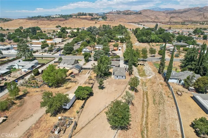 ariel view of subject home