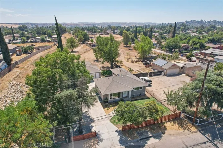 ariel view of subject home