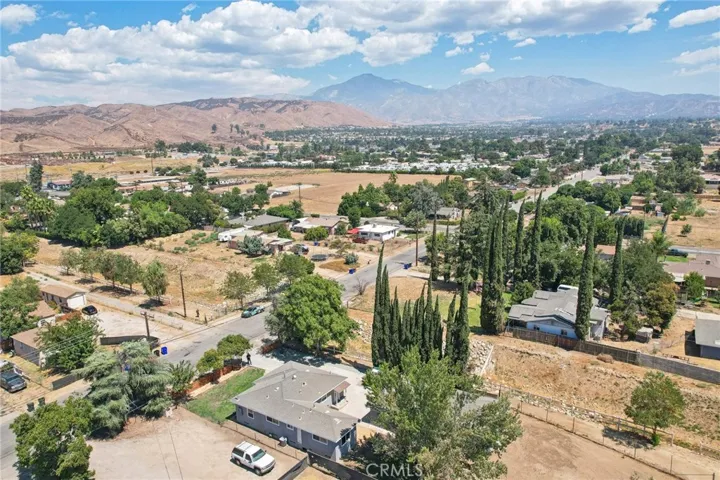 ariel view of subject home
