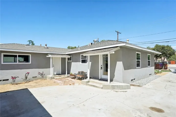 Rear view of front home