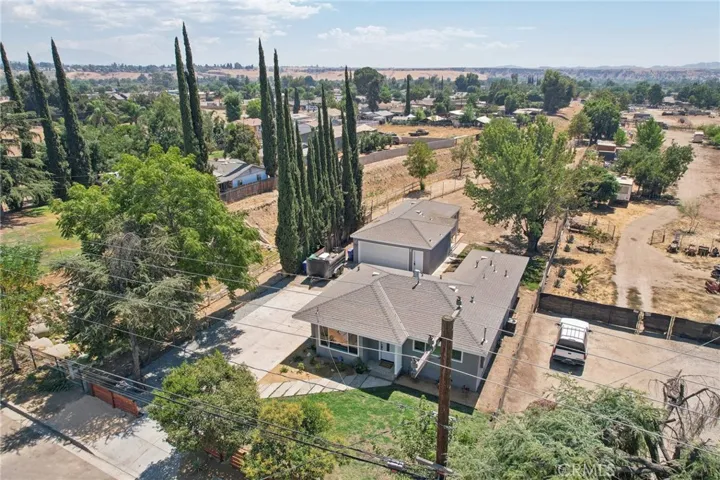 ariel view of subject home