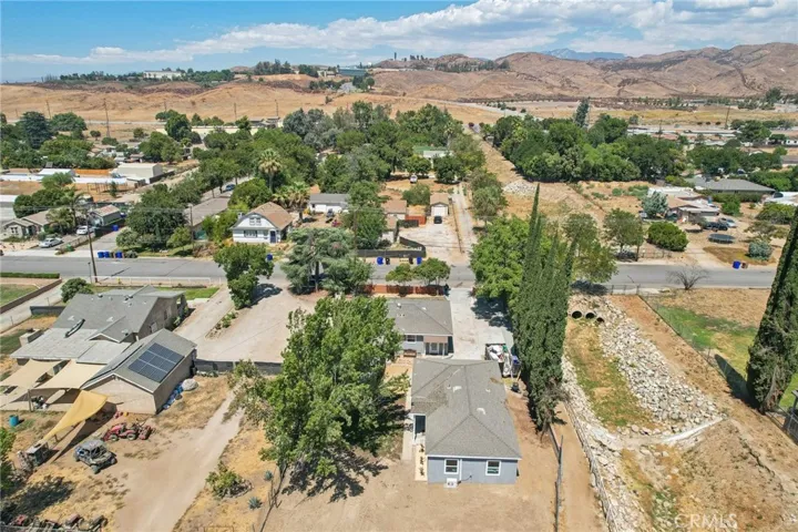 ariel view of subject home