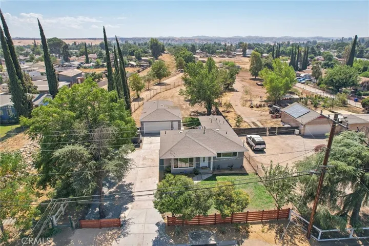 ariel view of subject home