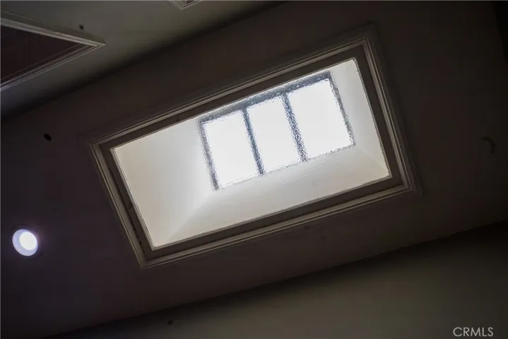 Skylight window in hallway