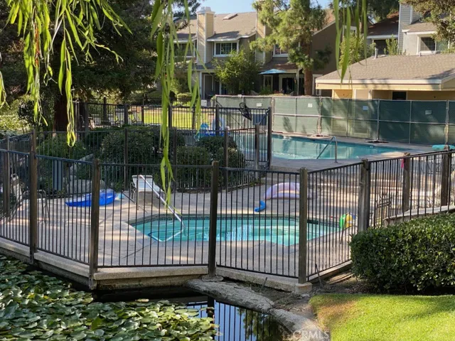 The Pool and Spa are a short walk about A normal 1/2 block from the Home for sale.