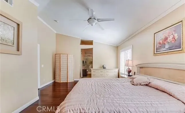 Master Bedroom with entrance to Master Bathroom in background