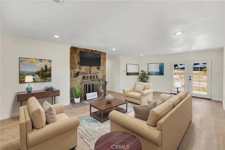 Staged living room