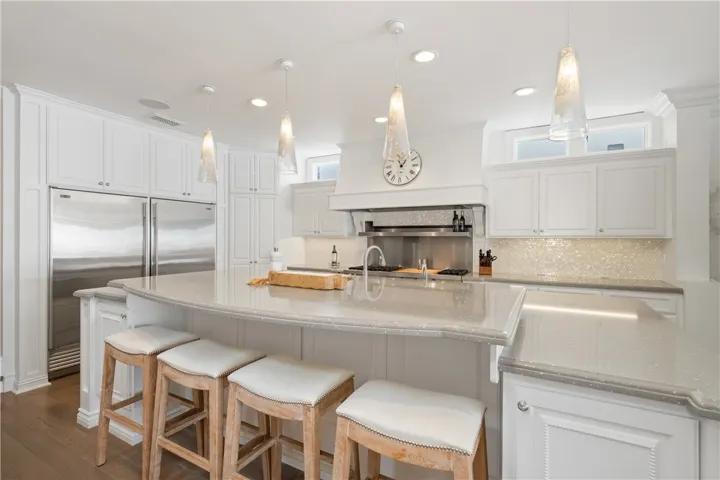 Kitchen island with seating and storage