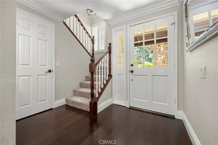 Light Open Stair Hall.