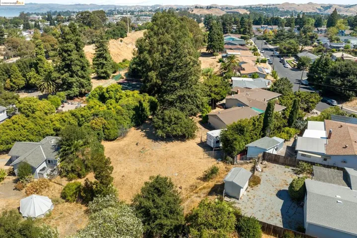 Aerial View of house and land