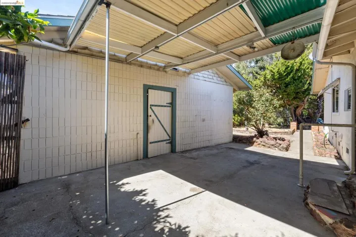 Covered Access to Garage