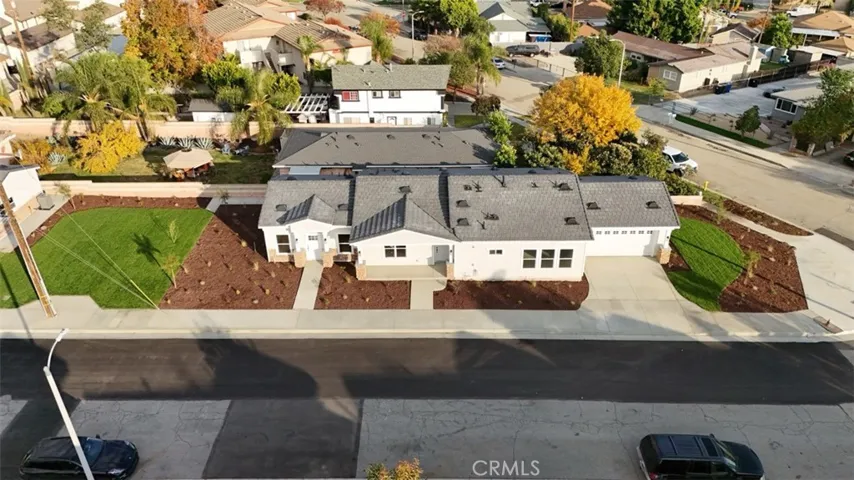 Aerial view without new vinyl fencing