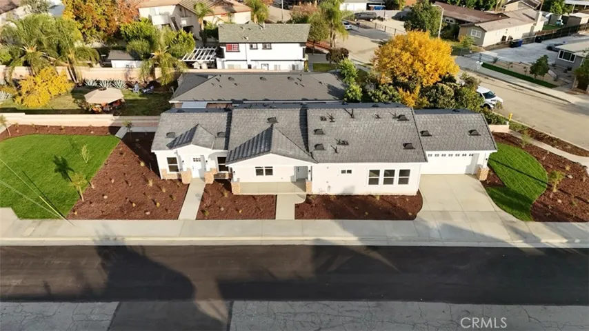 Aerial view without new vinyl fencing