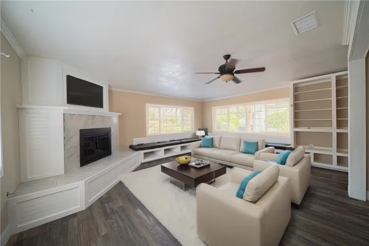 Virtually Staged-living room