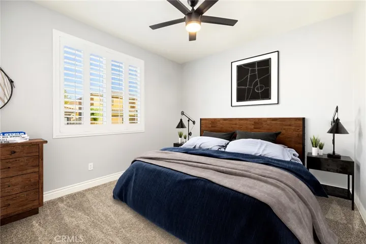 1st secondary bedroom/ Virtually staged